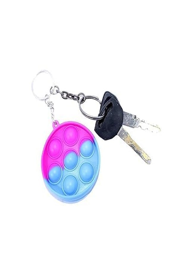 RKZ® Pop It Pop Keychain - Fun Fidget Toy & Stress Relief Bubble Key Ring for Kids and Adults - Ideal Return Gift for Birthday Parties Pack of 18 - Image 4